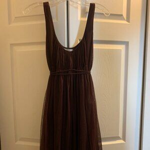 Moulinette Souers Empire Waist Dress, Brown, Size 0